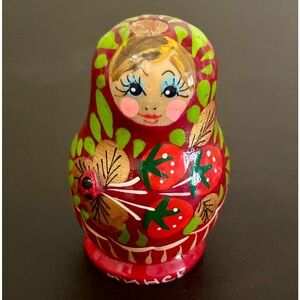 Vintage Babushka Toothpick Holder